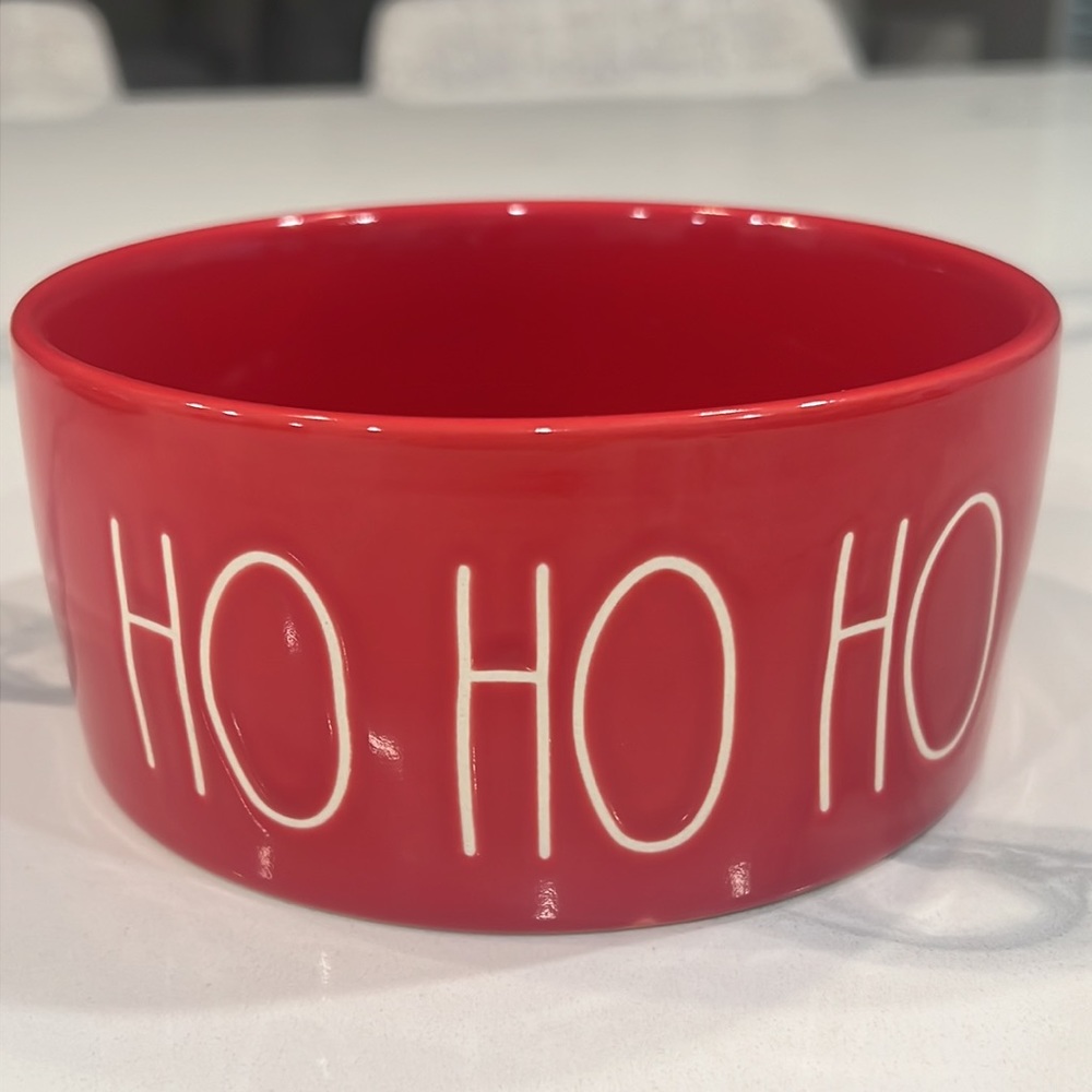 🐾Rae Dunn 🎄🎁⛄️HO-HO-HO DOG Bowl
